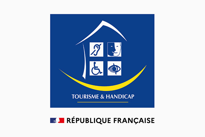 Logo du tourisme et handicap de la république française