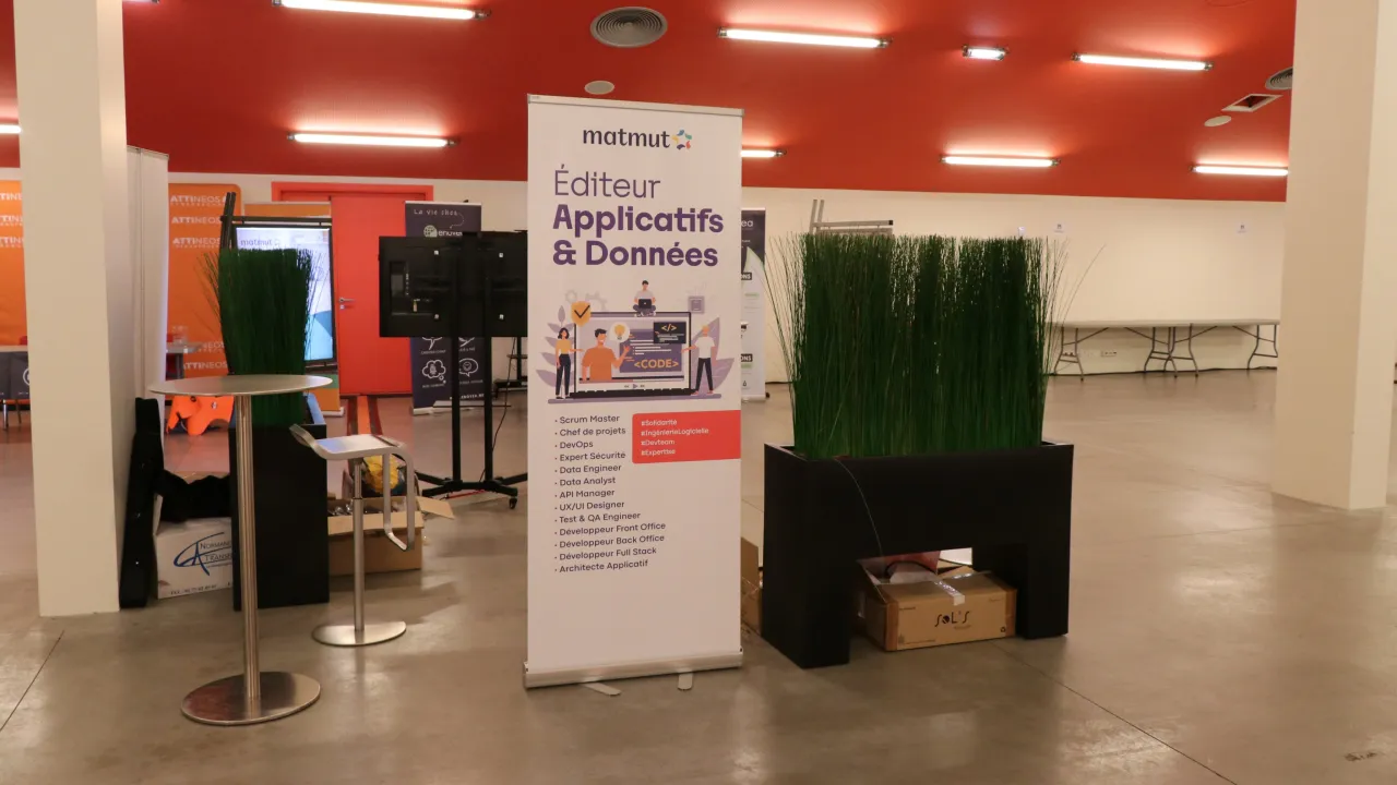 Stand de la Matmut à l'événement Codeur en Seine