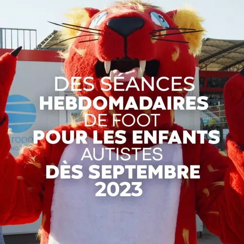 photo mascotte QRM, des séances hebdomadaires de foot pour les enfants autistes dès septembre 2023