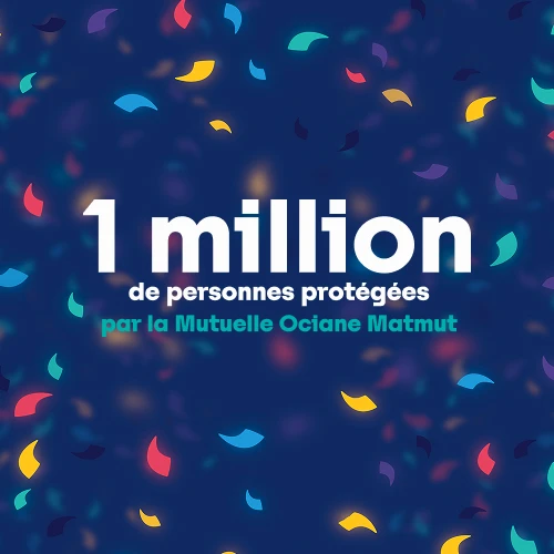 visuel avec écrit 1 million de personnes protégées