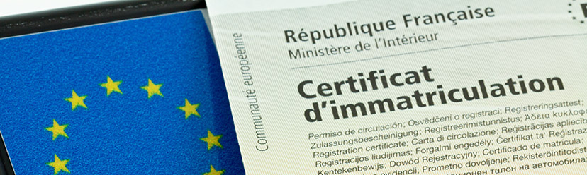 Certificat d'immatriculation