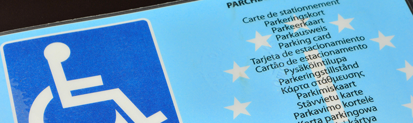 Handicap : carte de stationnement