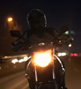 rouler de nuit à moto